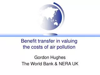 Benefit transfer in valuing the costs of air pollution
