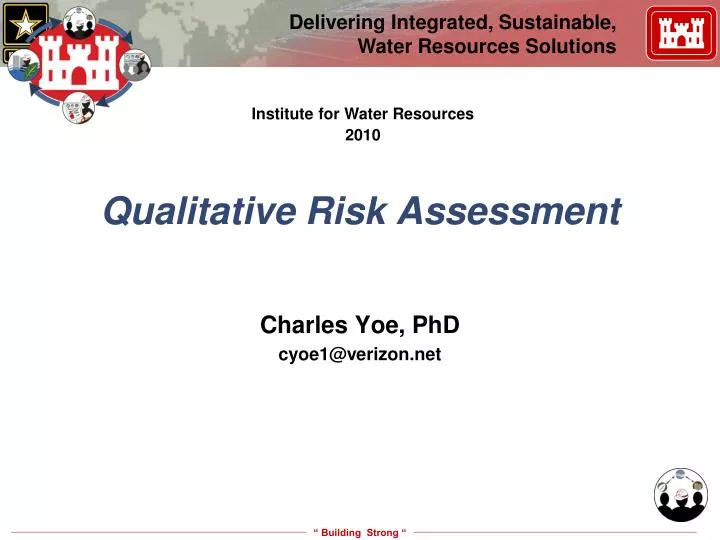 qualitative risk assessment
