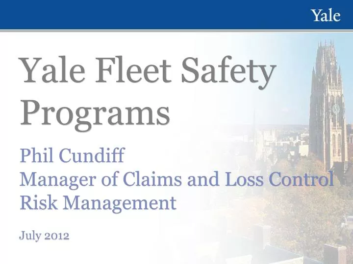 yale fleet safety programs