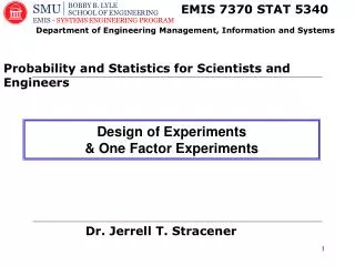 Dr. Jerrell T. Stracener