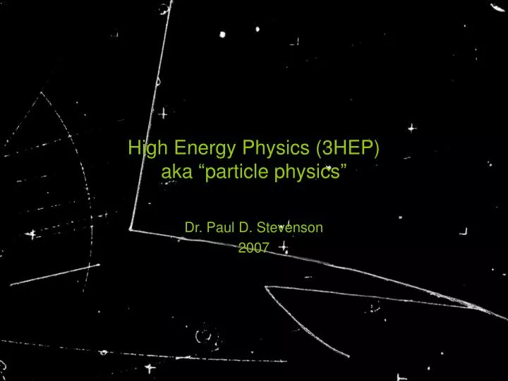 high energy physics 3hep aka particle physics