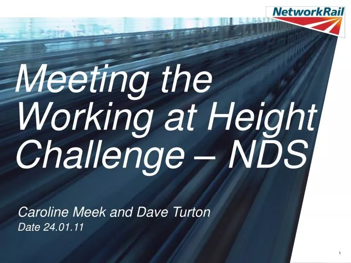 meeting the working at height challenge nds