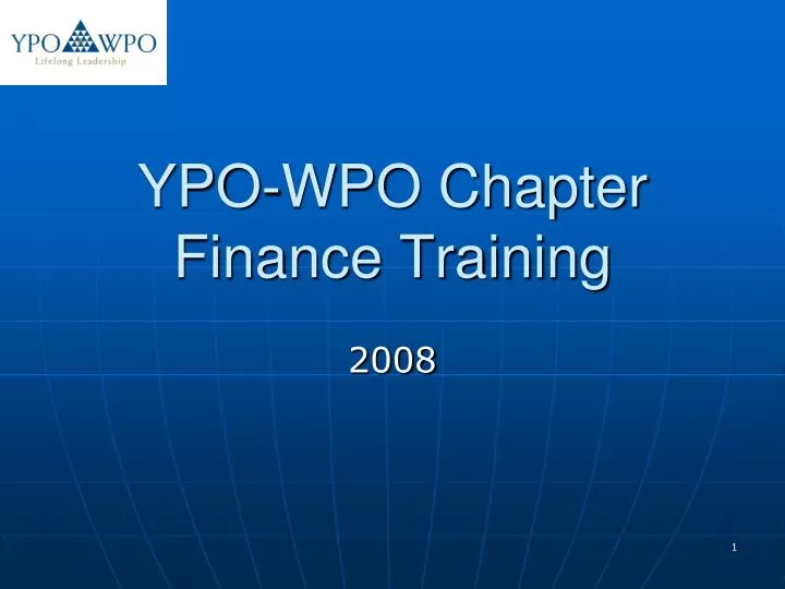 ypo wpo chapter finance training