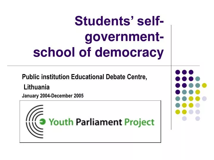 students self government school of democracy