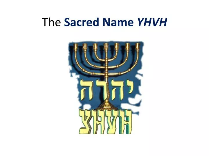 the sacred name yhvh