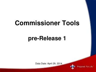 Commissioner Tools pre-Release 1