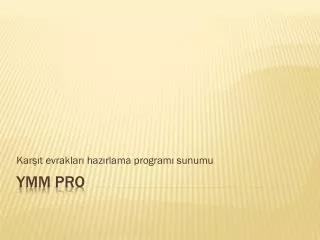 kar t evraklar haz rlama program sunumu