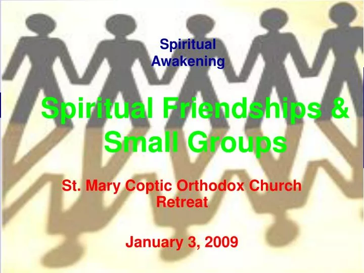 spiritual friendships small groups