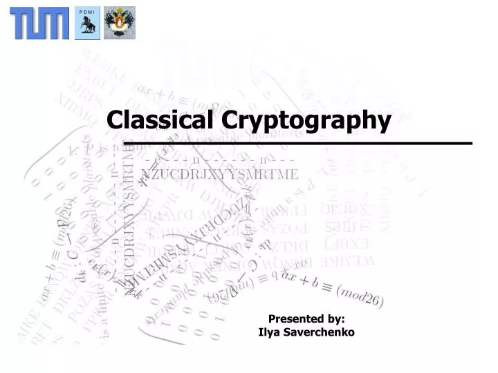 classical cryptography