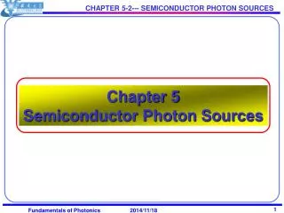 Chapter 5 Semiconductor Photon Sources