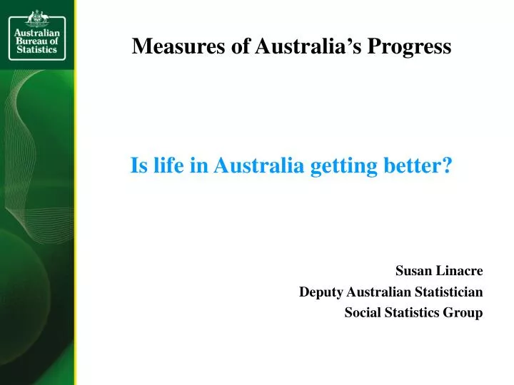 measures of australia s progress