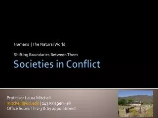 Societies in Conflict