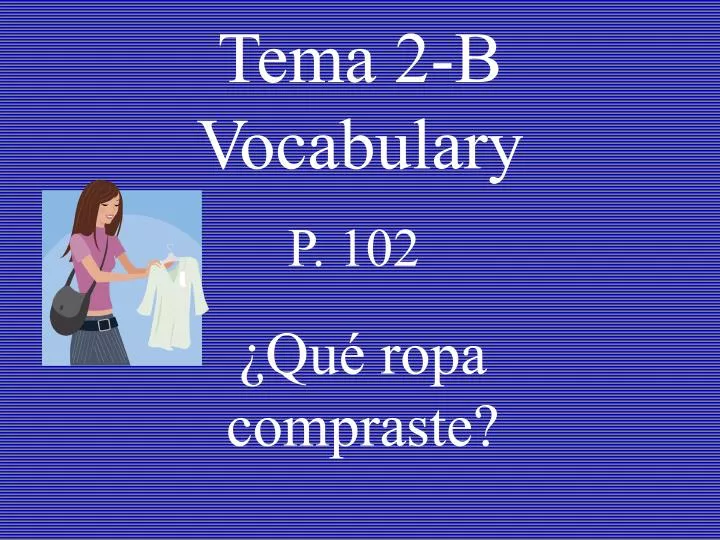 tema 2 b vocabulary