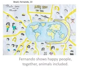 Fernando shows happy people, together, animals included.