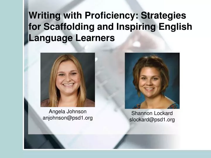 writing with proficiency strategies for scaffolding and inspiring english language learners