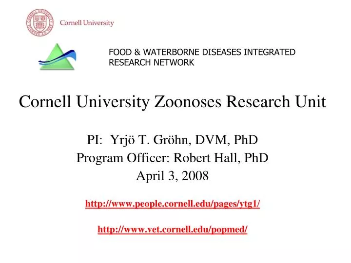 food waterborne diseases integrated research network