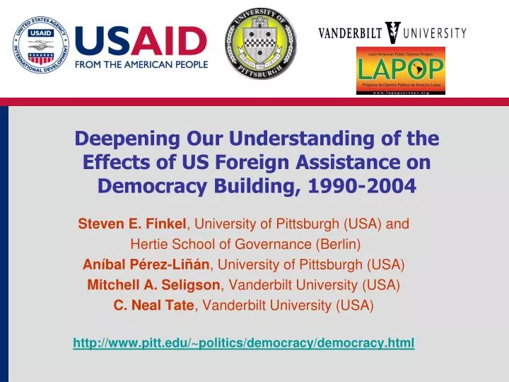 deepening our understanding of the effects of us foreign assistance on democracy building 1990 2004