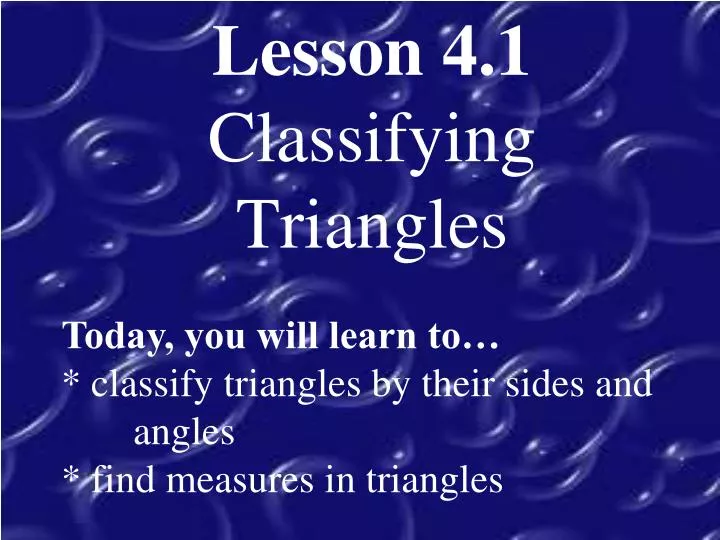 lesson 4 1 classifying triangles