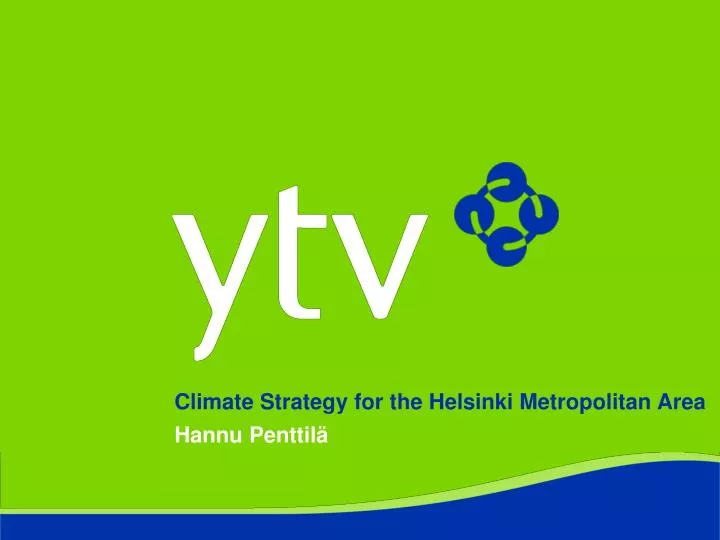 climate strategy for the helsinki metropolitan area