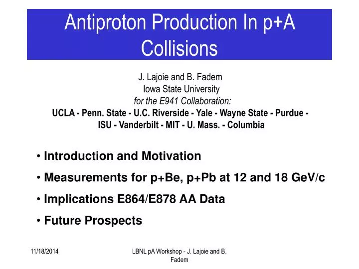 antiproton production in p a collisions