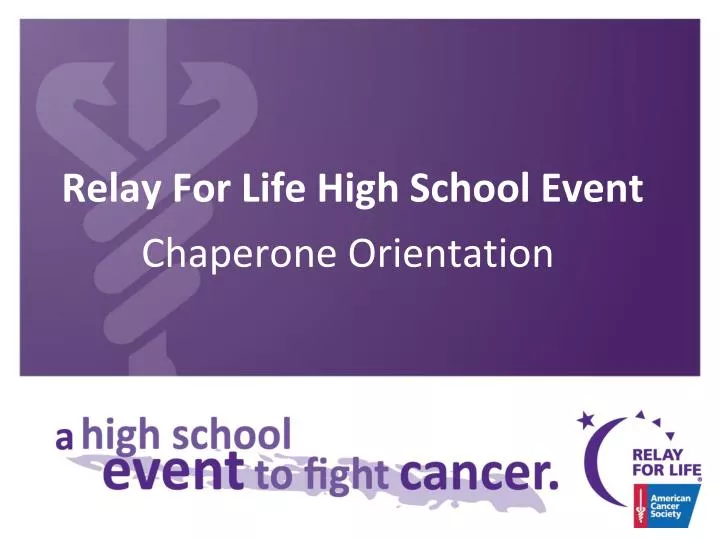 relay for life high school event