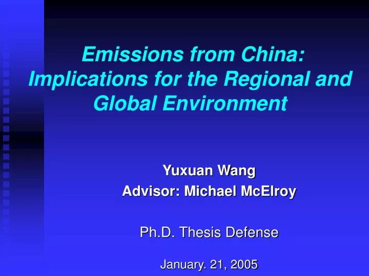 emissions from china implications for the regional and global environment