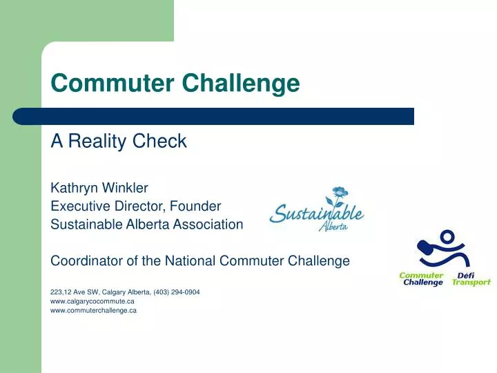commuter challenge