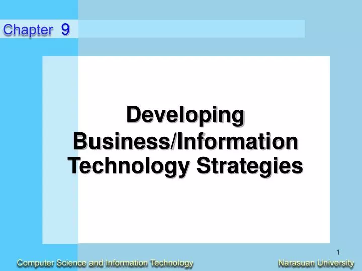 developing business information technology strategies