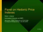Exploring Hedonic Price Indexes: Long-Run Insights and Quality Adjustments - slide 1