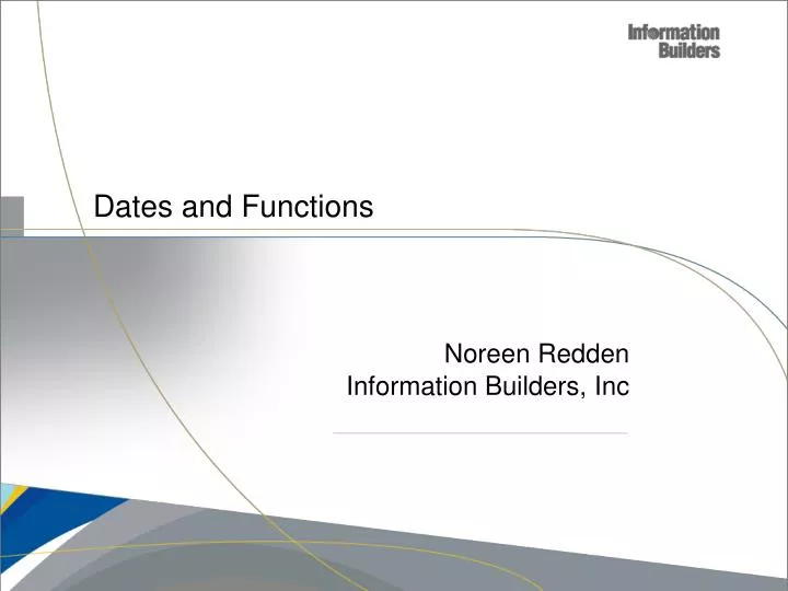 dates and functions
