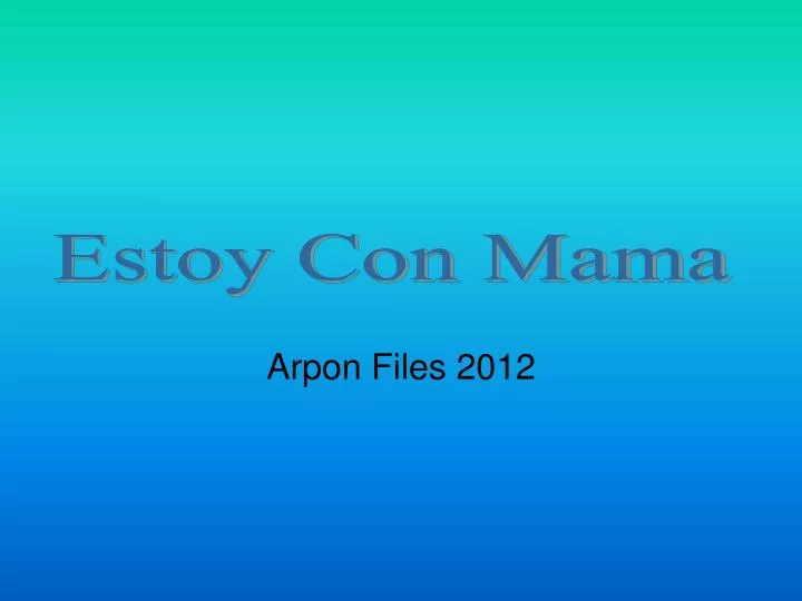 arpon files 2012