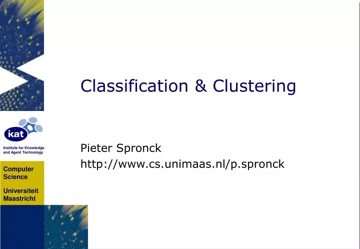 classification clustering