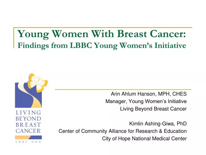 young women with breast cancer findings from lbbc young women s initiative