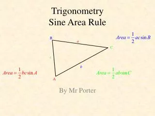 Trigonometry Sine Area Rule