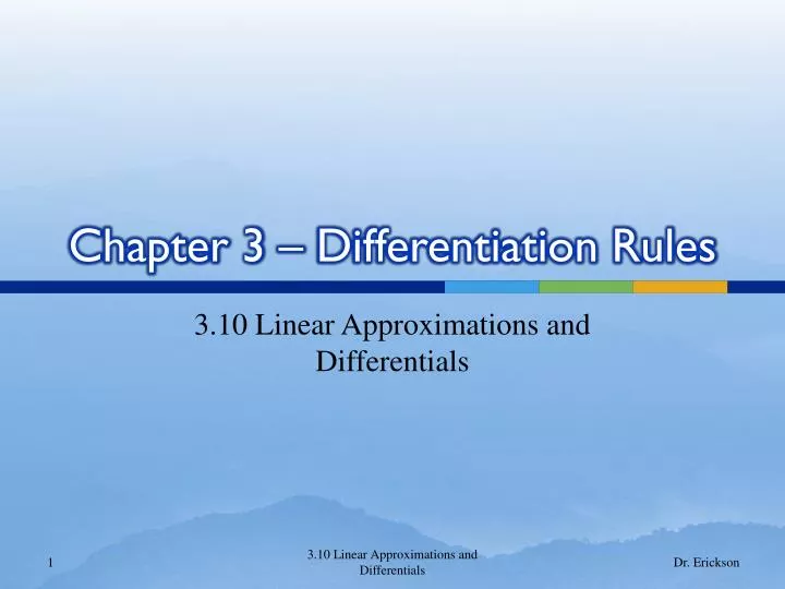 chapter 3 differentiation rules