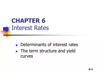 chapter 6 interest rates