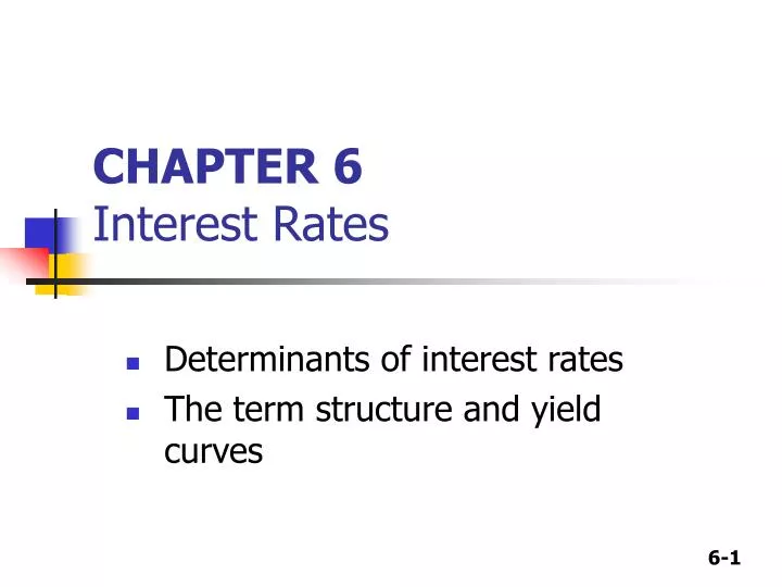 chapter 6 interest rates