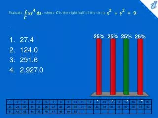 Evaluate {image} , where C is the right half of the circle {image} .