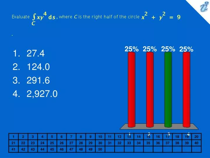 evaluate image where c is the right half of the circle image