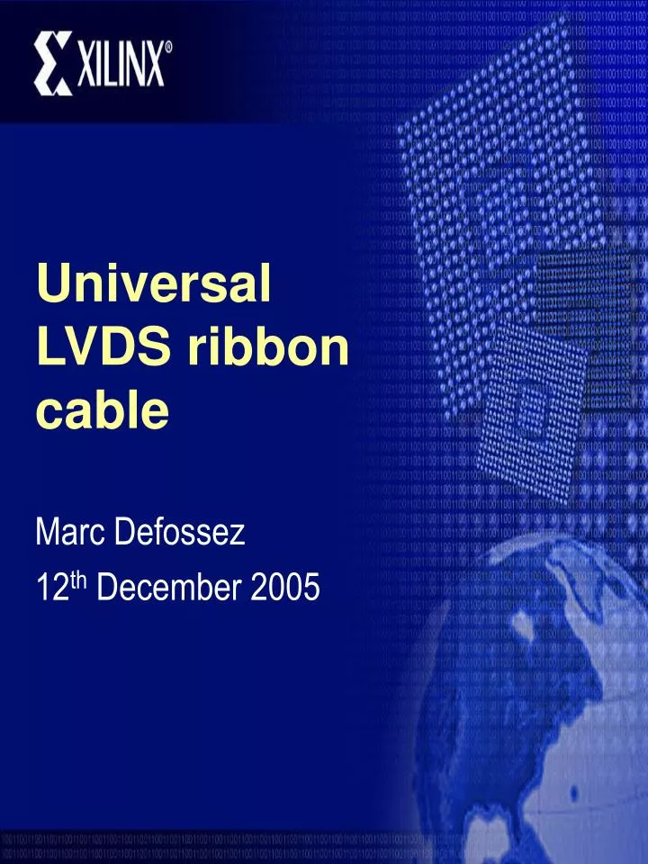 universal lvds ribbon cable