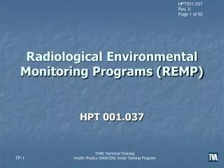 radiological environmental monitoring programs remp