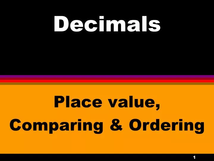 decimals