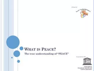 What is Peace?