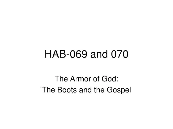 hab 069 and 070