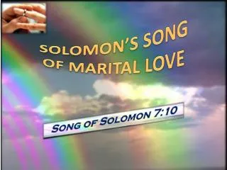 Song of Solomon 7:10