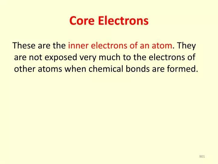 core electrons