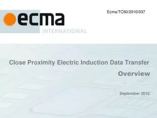Close Proximity Electric Induction Data Transfer