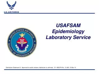 USAFSAM Epidemiology Laboratory Service