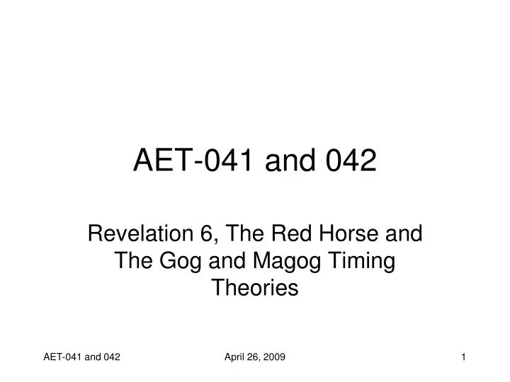 aet 041 and 042