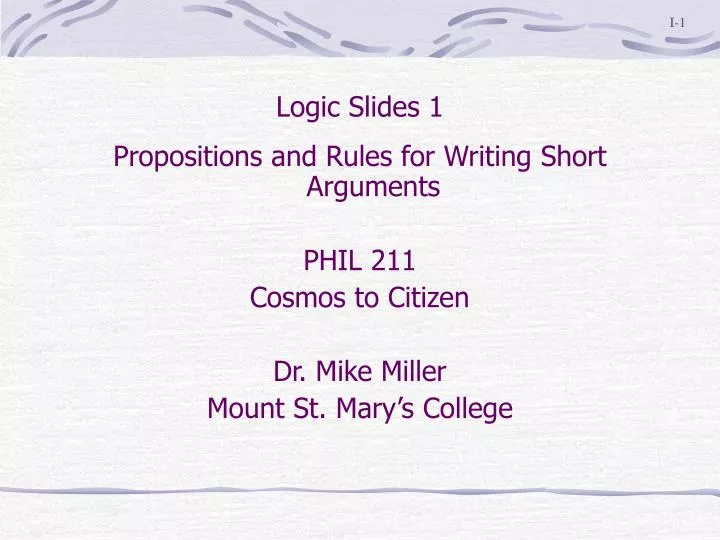 logic slides 1